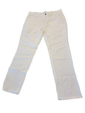 Cubavera White Linen Blend  Denim 5 Pocket Jeans/Casual Dress Slacks